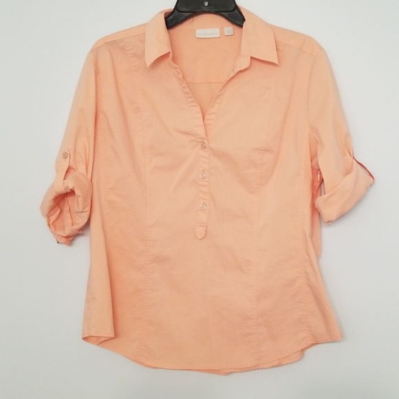 New York & Company Tops - New York & Co Pullover 1/2 Button Up